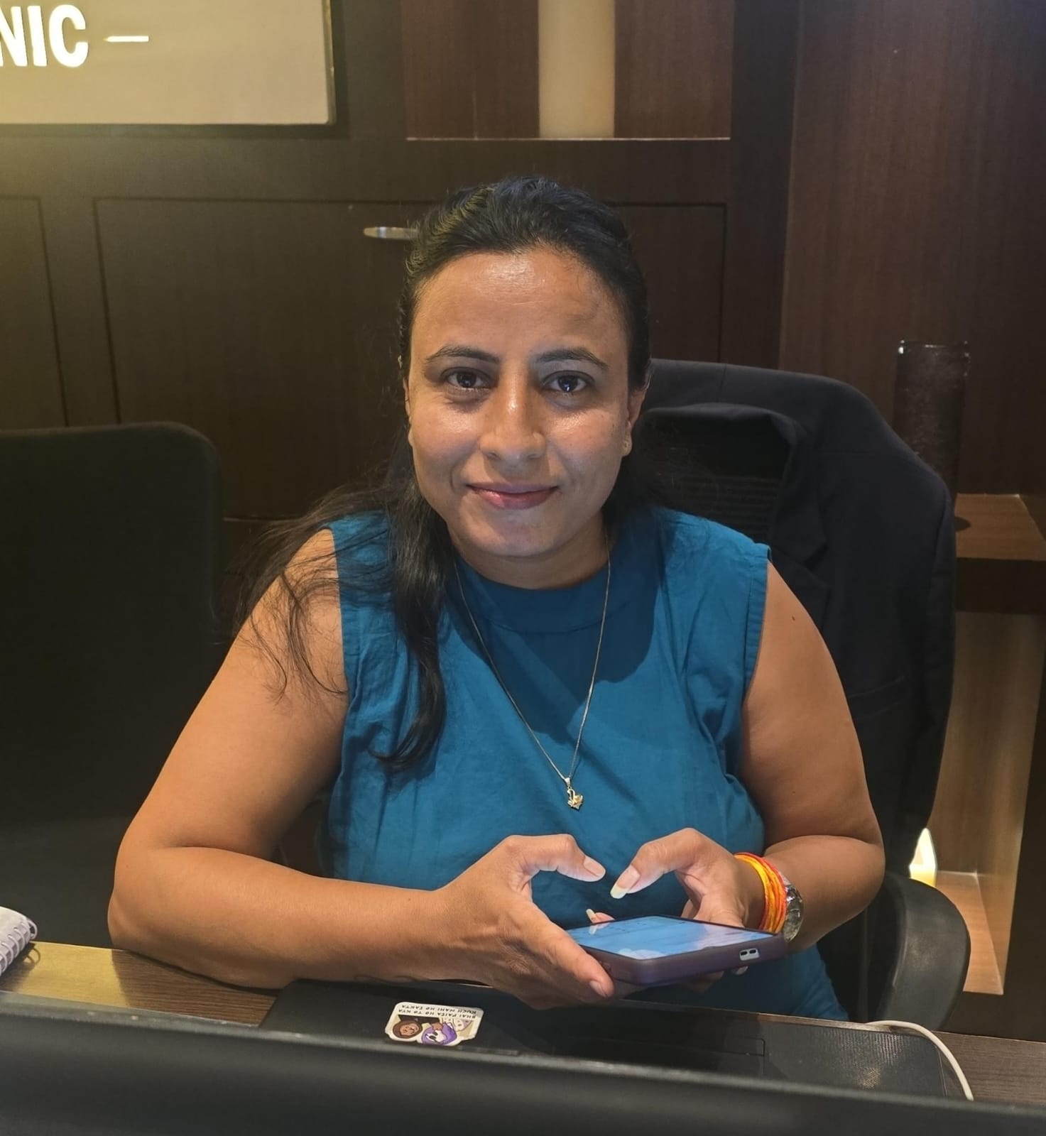 Megha Patil, manager at JazzUp Salon